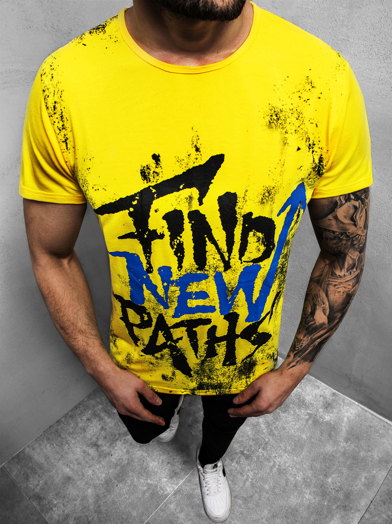 Moška majica rumena OZONEE JS/KS2013Z