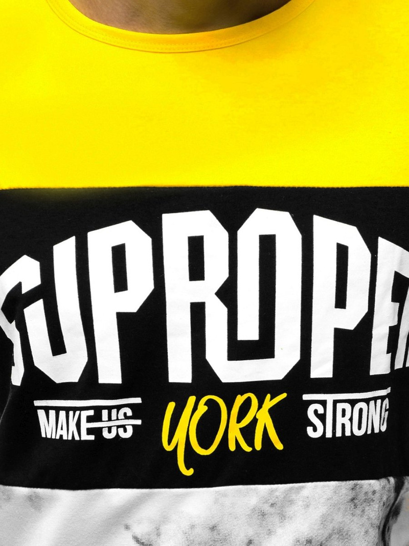 Moška majica rumena OZONEE JS/KS1974