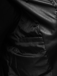 Moška usnjena jakna črna OZONEE O/8902