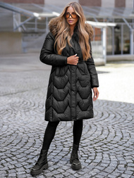 Ženska zimska jakna črna OZONEE O/5M3229/392