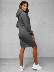 Ženska jopa s kapuco grafitna OZONEE JS/YS10005/5Z