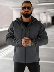 Moška softshell jakna grafitna OZONEE JS/27B6525/5Z