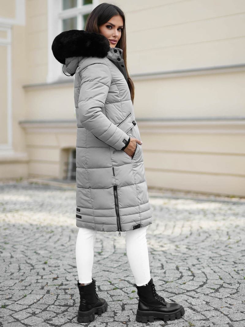 Ženska jakna siva OZONEE O/W377Z