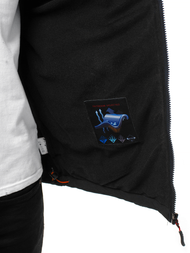 Moška softshell jakna črno-oranžna OZONEE GE/12262