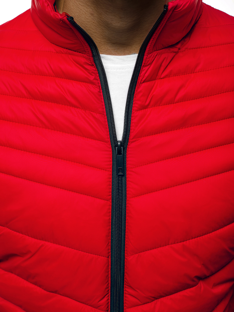 Moška prehodna jakna rdeča OZONEE JB/JP1137