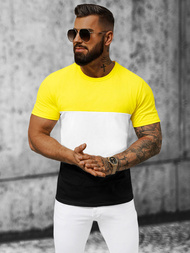 Moška navadna majica rumen OZONEE JS/8T90/1Z