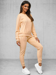 Ženski trenirka iz velurja losos OZONEE O/8C1173/150Z