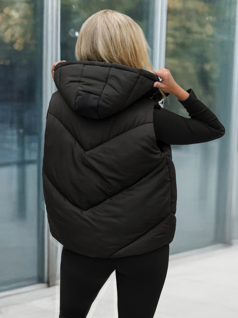 Ženski brezrokavnik črna OZONEE JS/16M9291/392