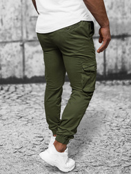 Moške Hlače Chino Jogger Zelene OZONEE NB/MP0201MV