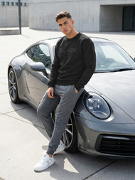 Moška jopa črna OZONEE JS/8B1992/3