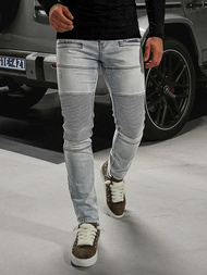 Moške kavbojke Svetlomodre OZONEE O/EM8889Z