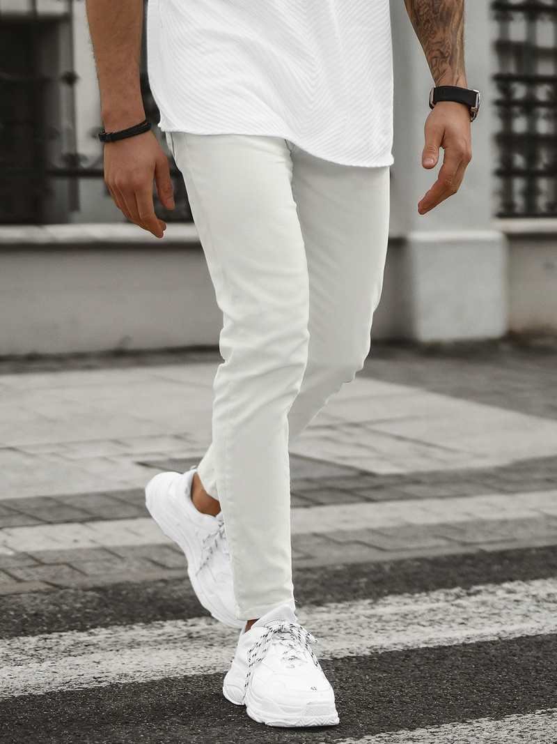 Moške kavbojke ecru OZONEE E/5171/01