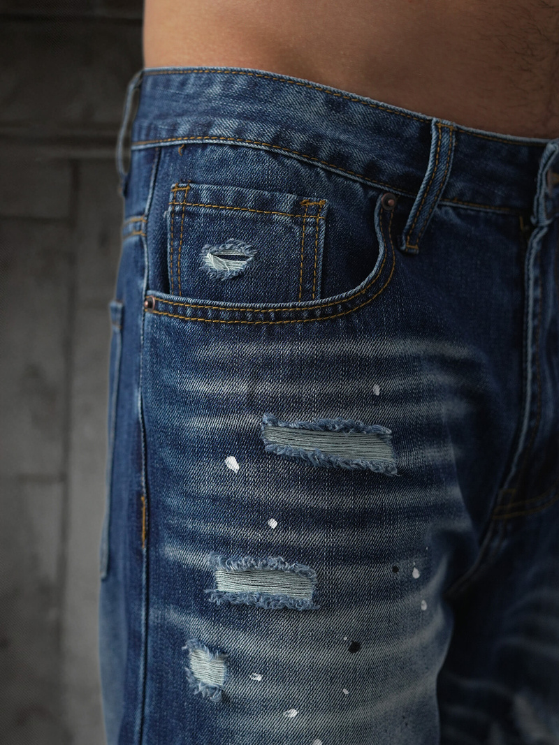 Moške Kavbojke modre OZONEE O/KK2885