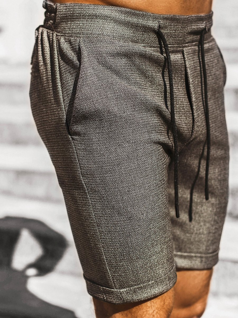 Moške kratke hlače CHINOS kaki OZONEE DJ/1004