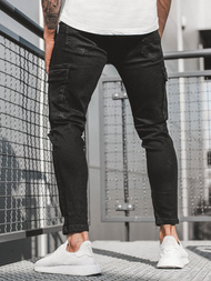 Moške kavbojke črne OZONEE G/1054