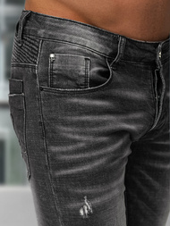 Moške Kavbojke Črne OZONEE NB/MP0070NZ