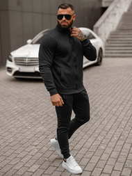 Moška trenirka črna OZONEE JS/68C10385/3Z