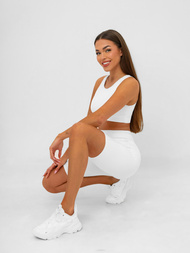 Kratke bele ženske pajkice OZONEE JS/17K583/1