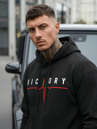 Moška jopa s kapuco črna OZONEE JS/8B1757/3