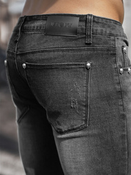 Moške kavbojke črne OZONEE NB/MP0057N