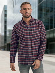 Elegantna moška srajca bordo OZONEE V/V176