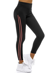 Ženske pajkice črno-temno-roza OZONEE JS/YW06044/1/25