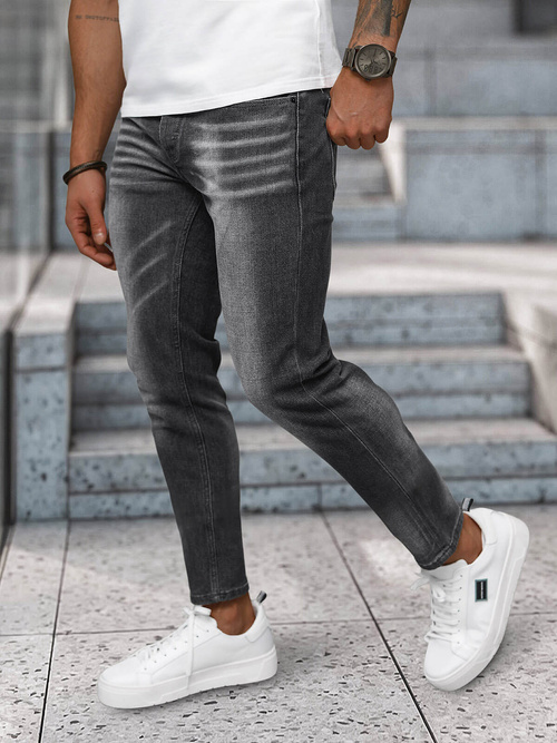 Moške kavbojke grafitne OZONEE NB/MP0199GS