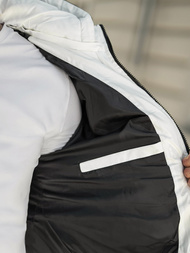 Moška zimska jakna črno-bela OZONEE JS/31M5083/281