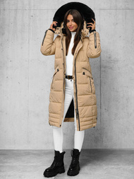 Ženska jakna bež OZONEE O/W377