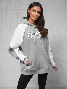 Jopa s kapuco siva OZONEE O/SWE23027