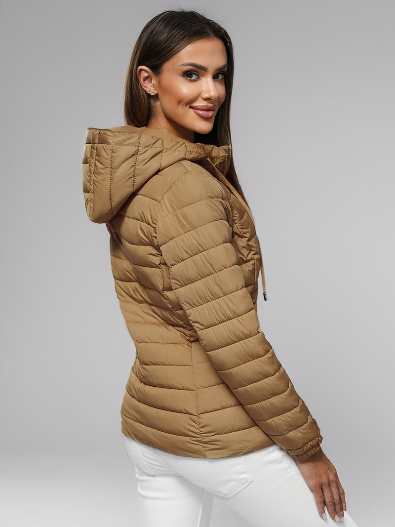 Ženska jakna temno bež OZONEE JS/16M9103/84