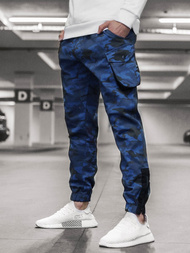 Moške hlače jogger mornarsko modre-maskirne OZONEE A/705