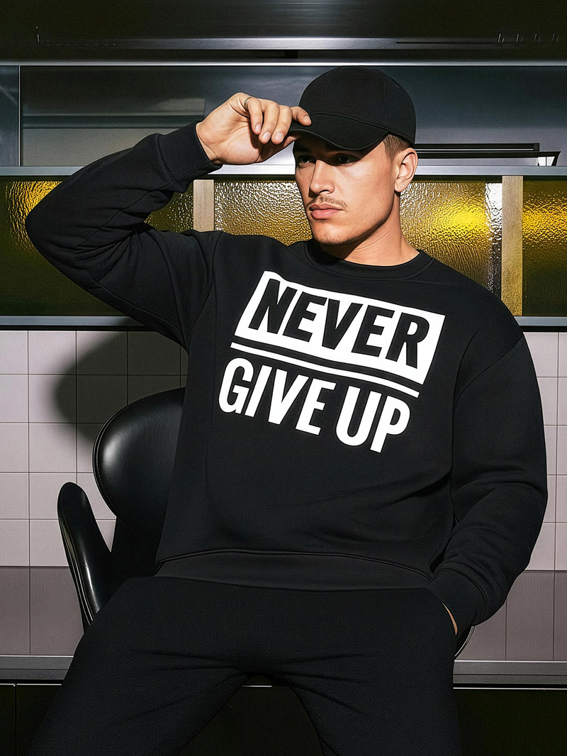 Moška jopa črna OZONEE JS/8B1769/3