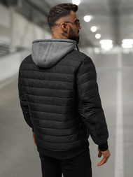 Moška jakna črna OZONEE JS/8M985/392