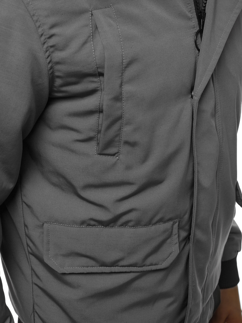 Moška zimska jakna siva OZONEE JS/2019005