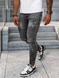 Moške kavbojke Črne OZONEE NB/MP0069N