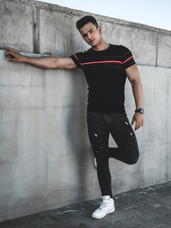 Moška majica črna OZONEE L/2296