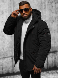 Moška zimska jakna črna OZONEE JS/5M718/392