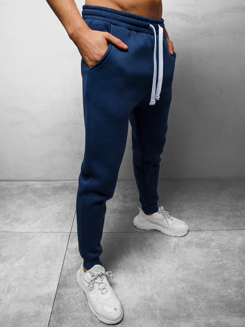 Moške športne hlače mornarsko modre OZONEE O/12110Z