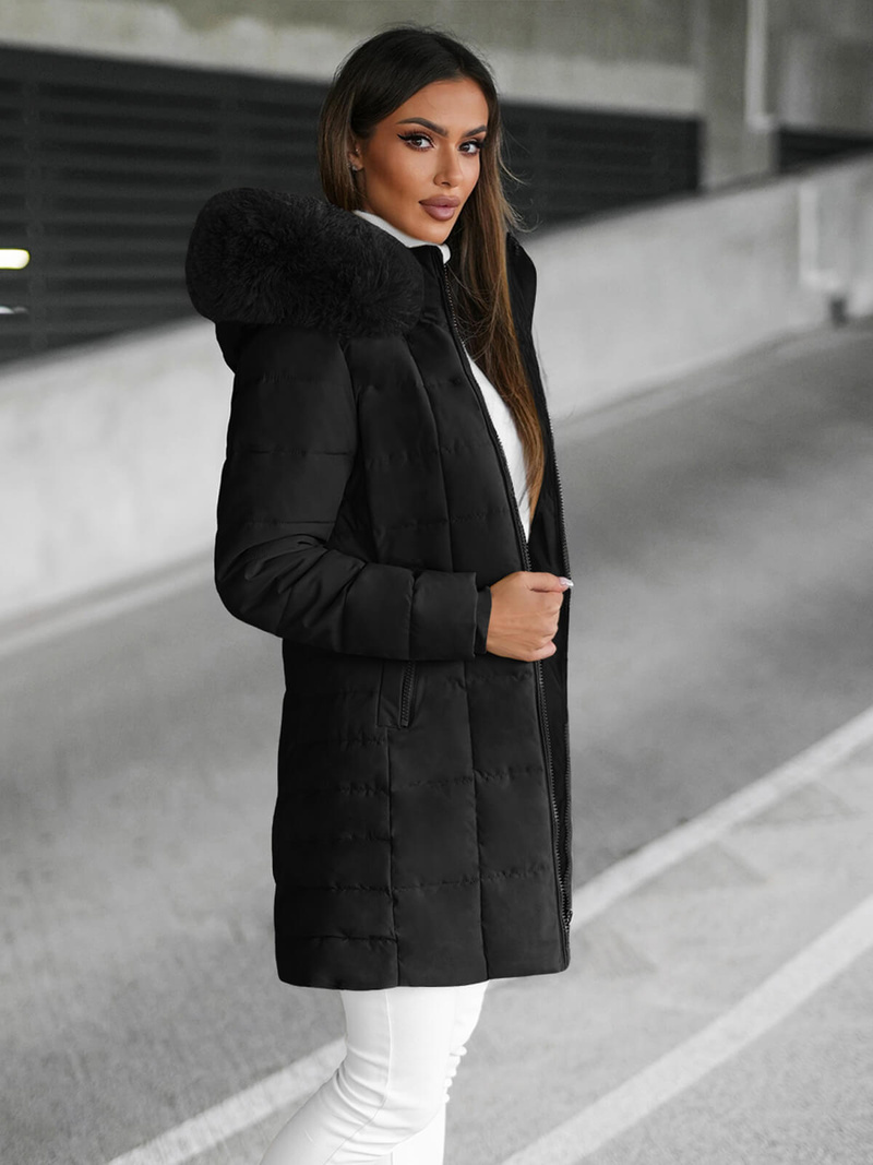 Ženska jakna črna OZONEE JS/16M9119/392Z