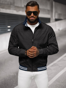 Moška prehodna jakna črna OZONEE JS/5M3101/392Z