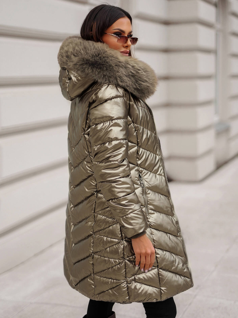 Ženska jakna zlato OZONEE JS/16M9100/403Z