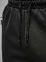 Moške športne hlače črno-zelene OZONEE JS/8K170