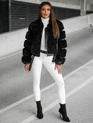 Ženska jakna črna OZONEE JS/11Z8080Z