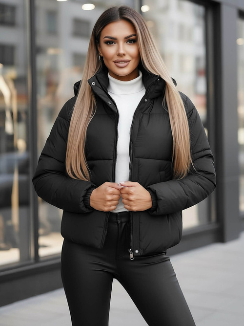 Ženska jakna črna OZONEE JS/16M9188/392Z