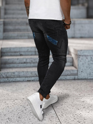 Moške Kavbojke Črne OZONEE NB/MP0025NZ