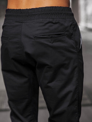 Moške hlače chino jogger črne OZONEE O/399