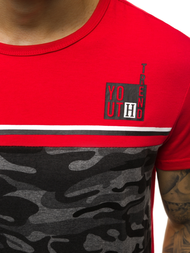 Moška majica rdeča OZONEE JS/SS10979Z