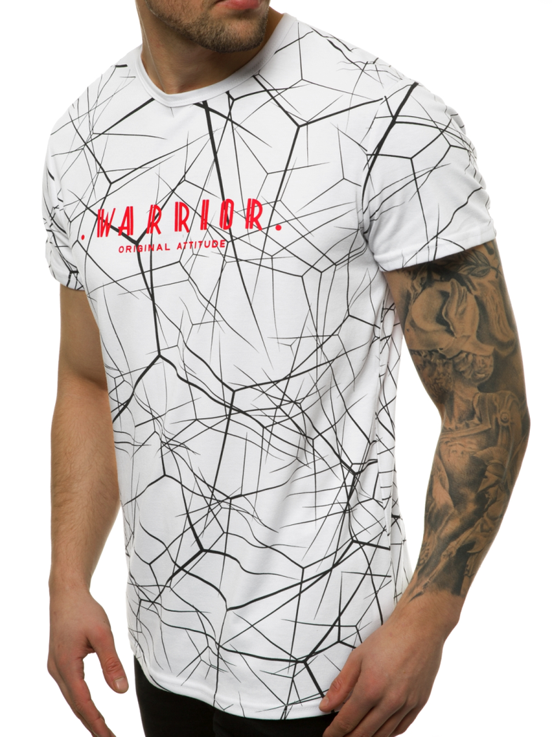 Moška majica bela OZONEE JS/SS10935