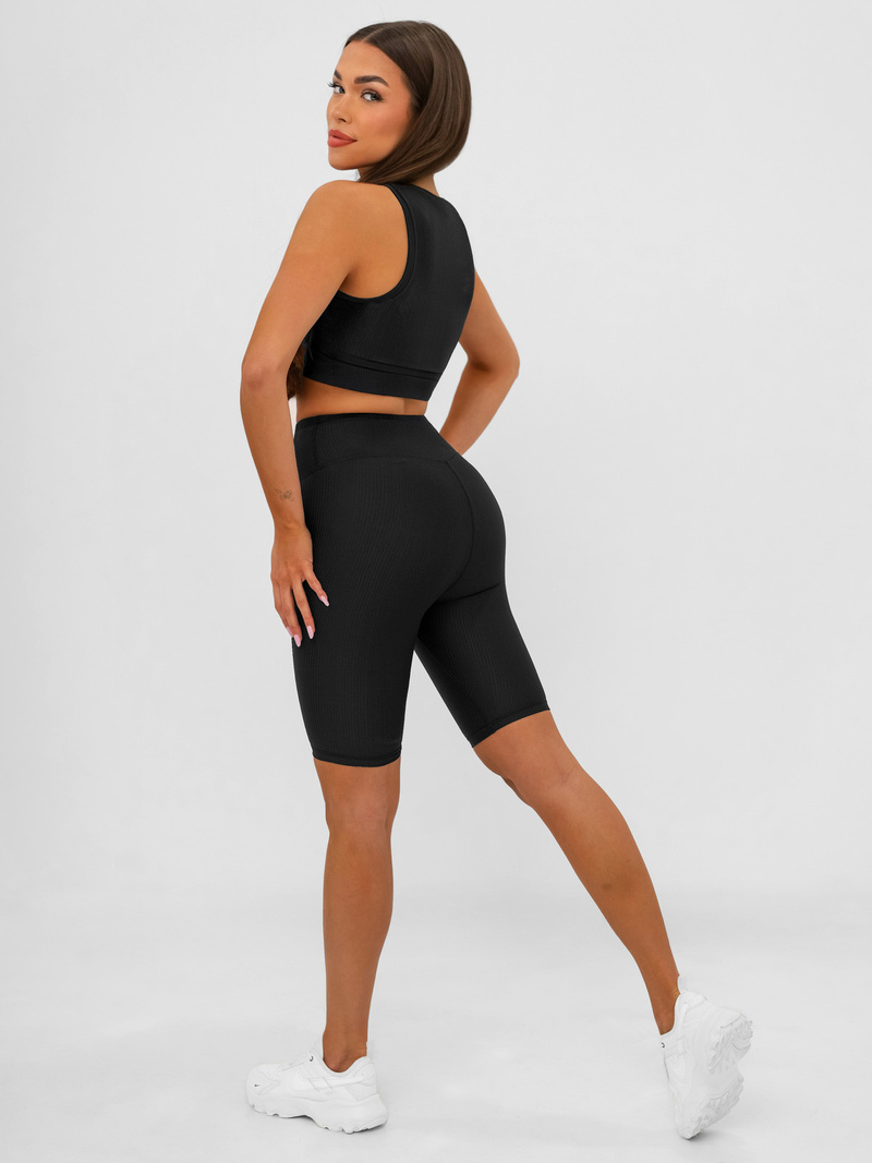 Kratke črne ženske pajkice OZONEE JS/17K597/3